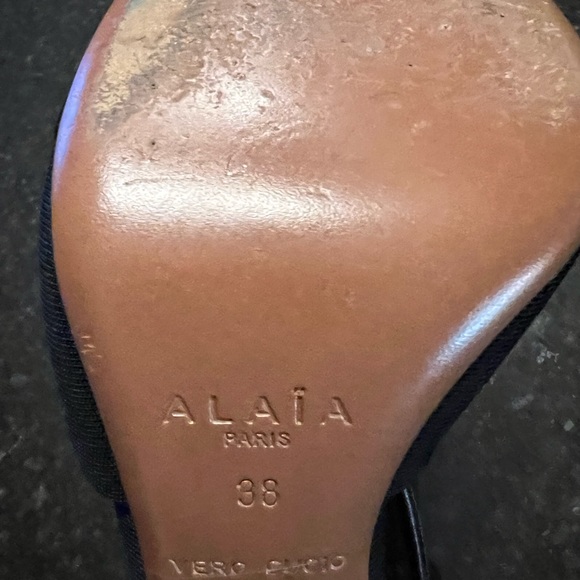 Alaia 4” open toe heels - Picture 11 of 11